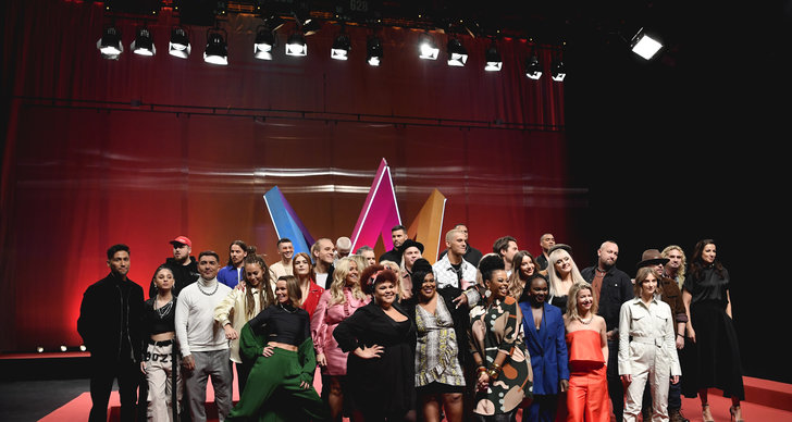 Artister som tävlar i Melodifestivalen 2020.